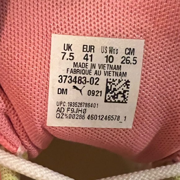 Puma Multi-Neon Sneakers Sz 10 - Picture 4 of 10